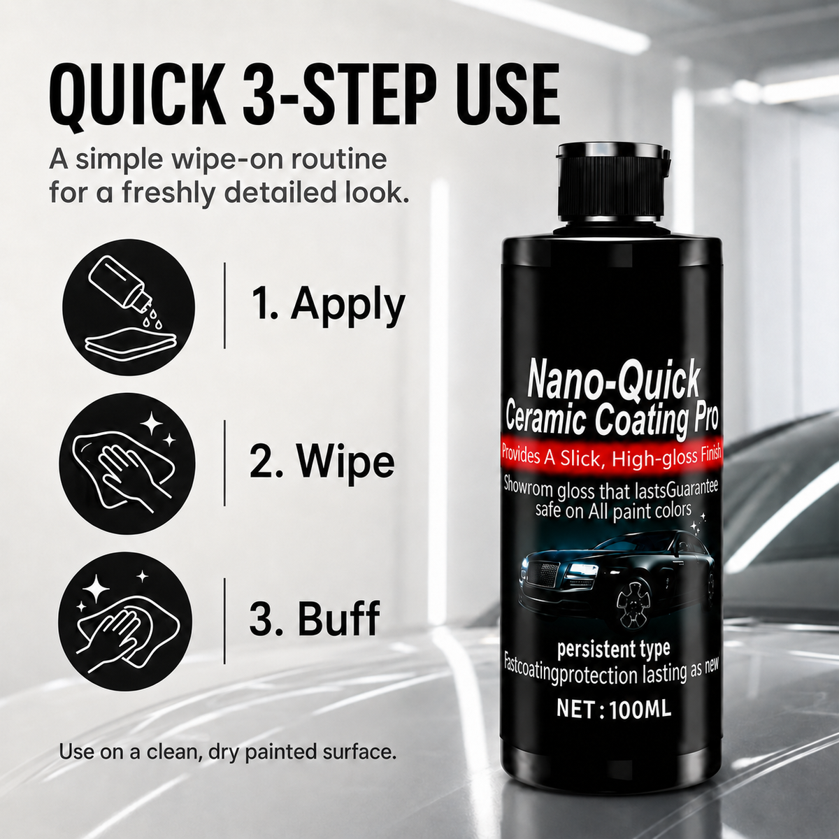 🚗Hot Sale 49% Off -Automotive Nano Ceramic Coating Spray✨