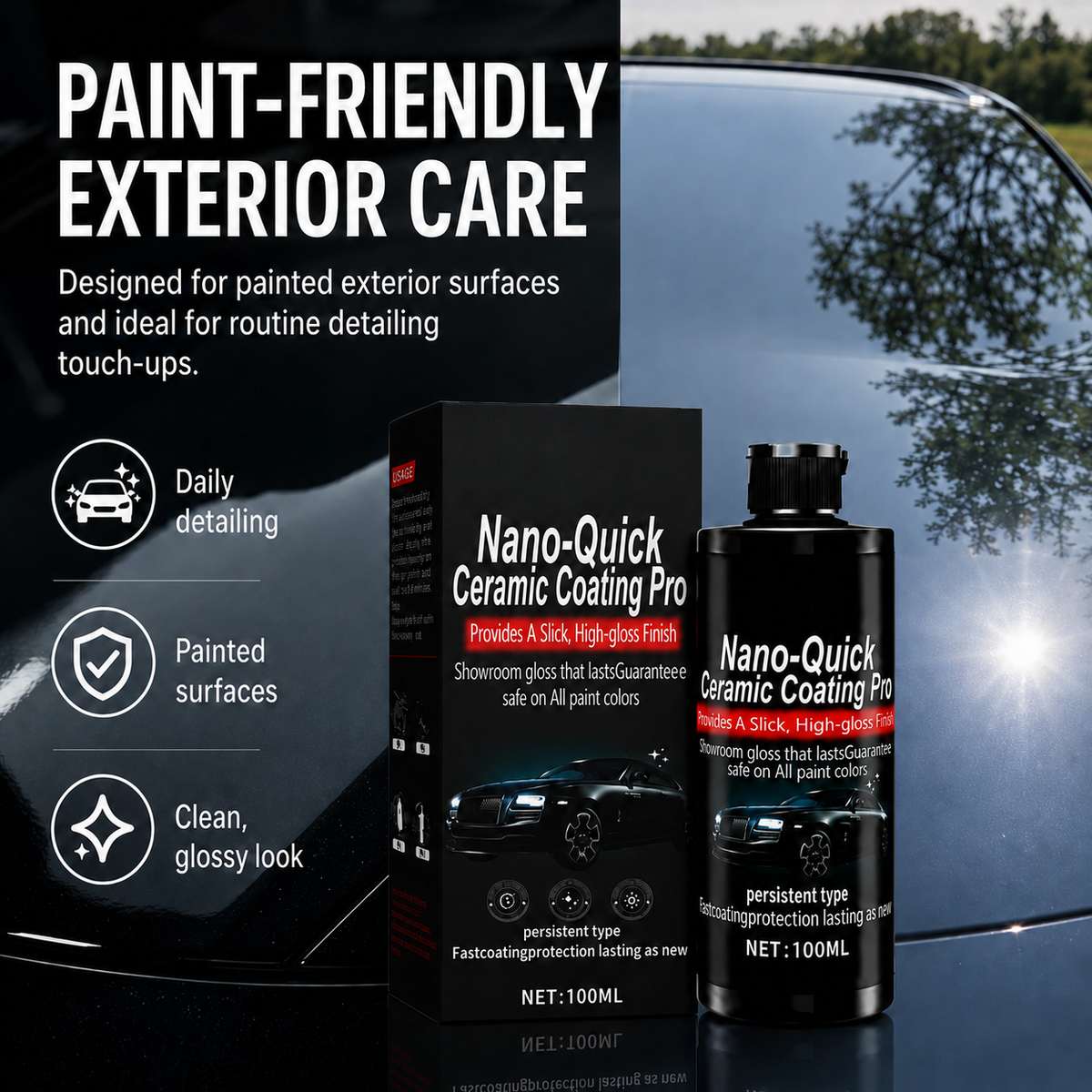 🚗Hot Sale 49% Off -Automotive Nano Ceramic Coating Spray✨