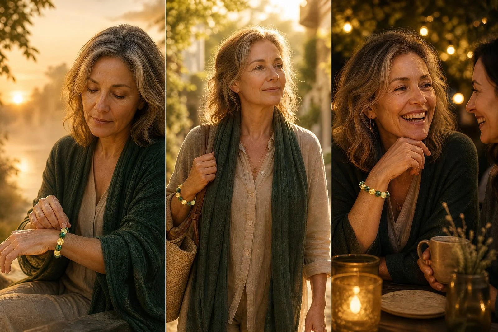 Three moments of the same woman across the first weeks